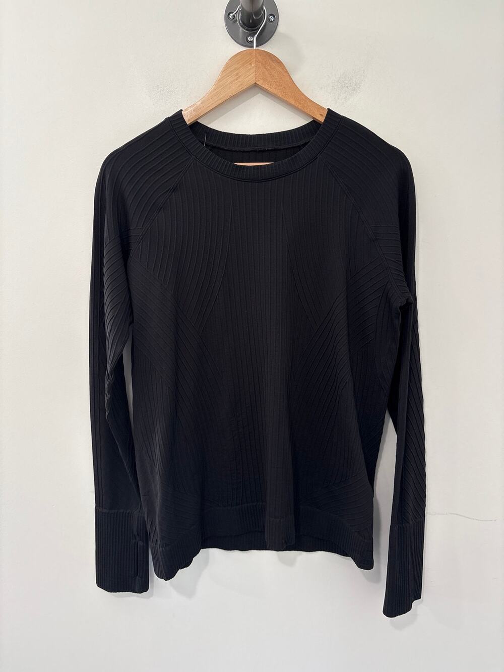 Lululemon Restless Pullover Long Sleeve Top Black Size 12